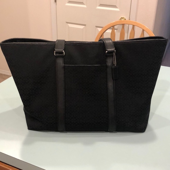 Coach Handbags - Coach Large Black Travel Tote